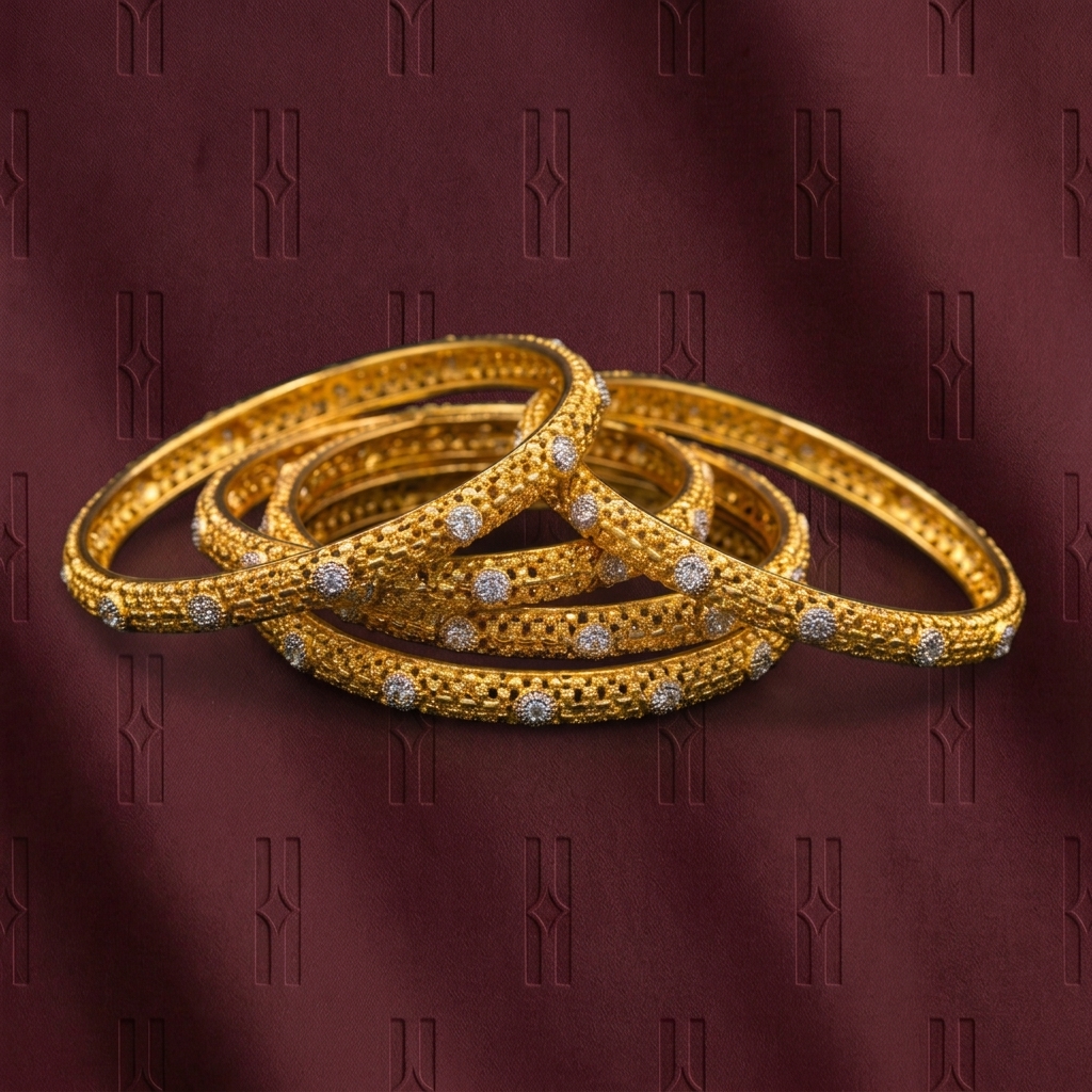 The Zohra Stackable 925 Pavé Bangles