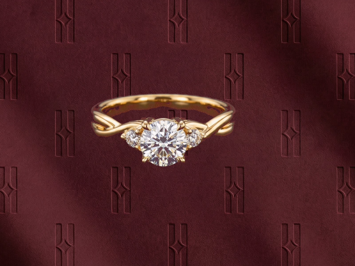 The Aurelia Pear Diamond Ring Set