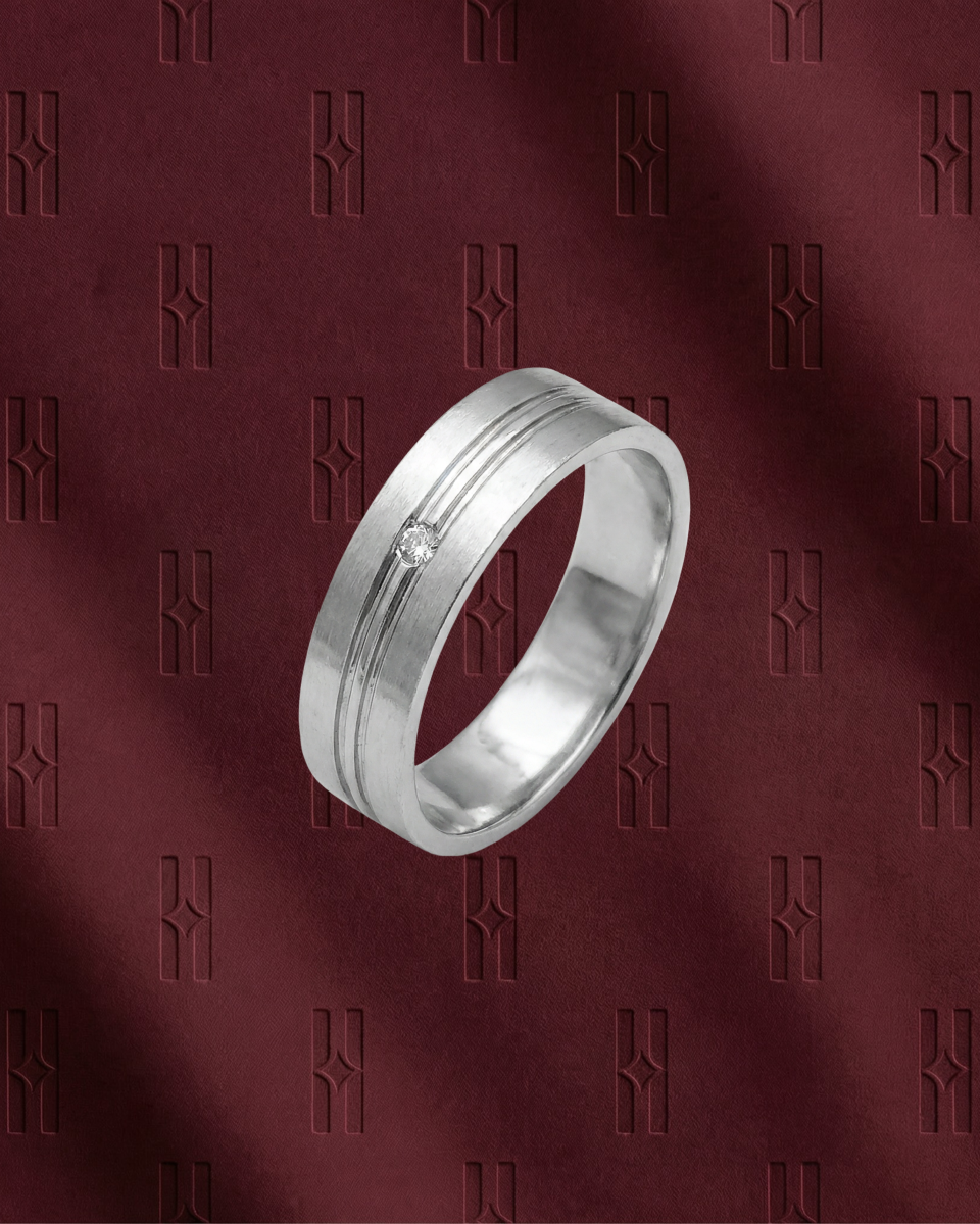 The Aurelia Matte Solitaire Band
