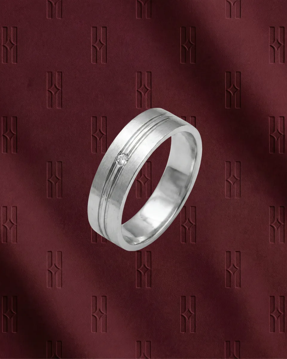 The Aurelia Matte Solitaire Band