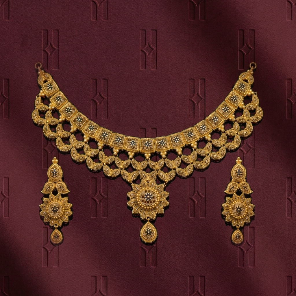 The Royal Sovereign Gold Bridal Set
