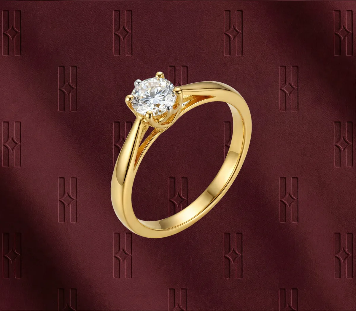The Noor Jahan Lotus Cluster Ring