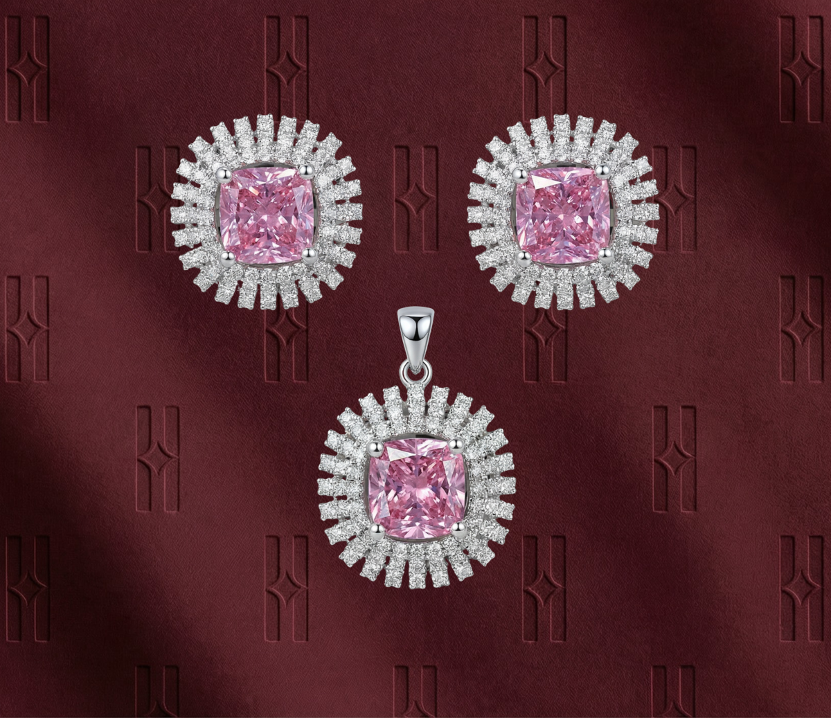 The Royal Crimson Lotus Locket Set