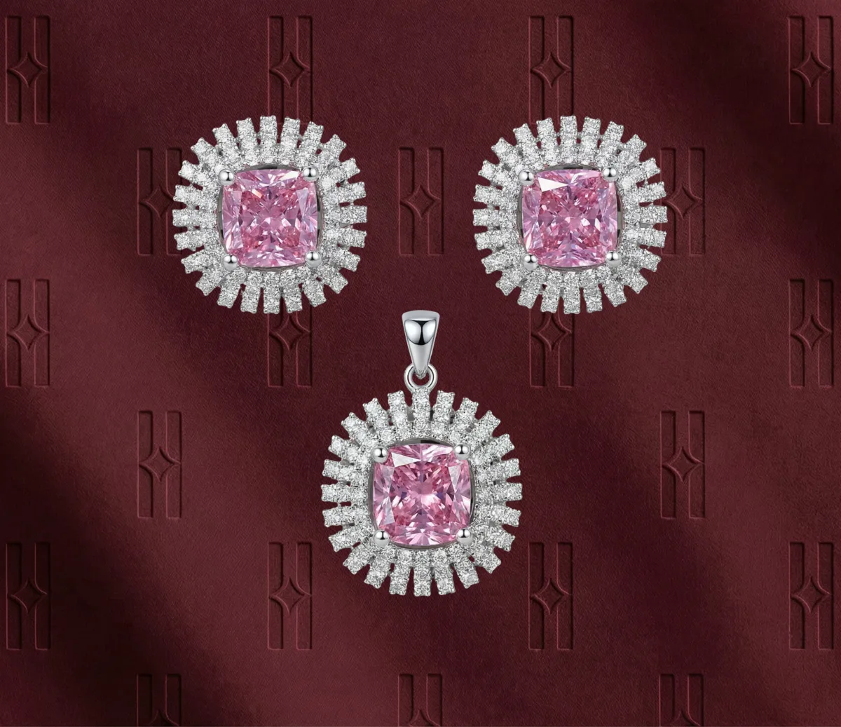 The Royal Crimson Lotus Locket Set